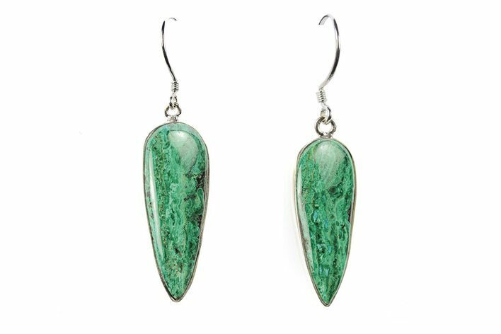 Malachite and Chrysocolla Earrings - Sterling Silver #278844